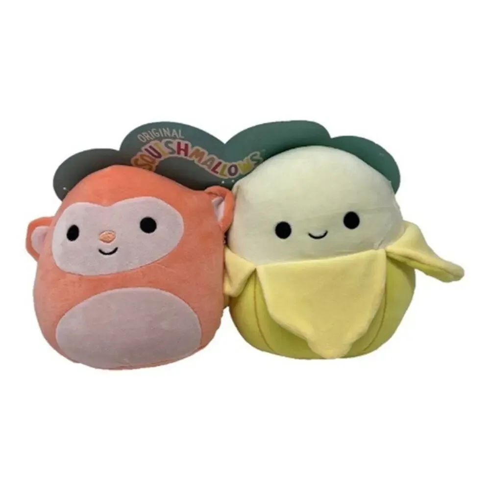 Squishmallows 8” Perfect Pairs - Elton‎ Monkey & Junie Banana - US EXCLUSIVE